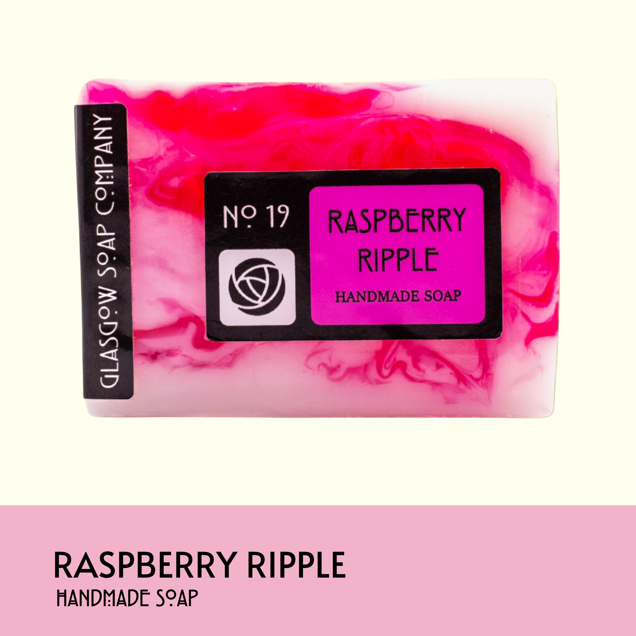 Raspberry Ripple Handmade Soap Glasgow Soap Company Ltd