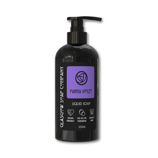 parma violet vegan liquid soap