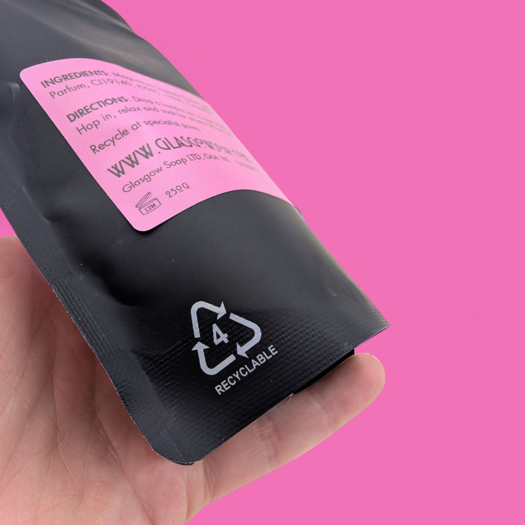 epsom bath salts recyclable packaging