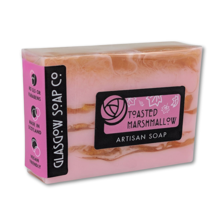 toasted marshmallow vegan handmade soap