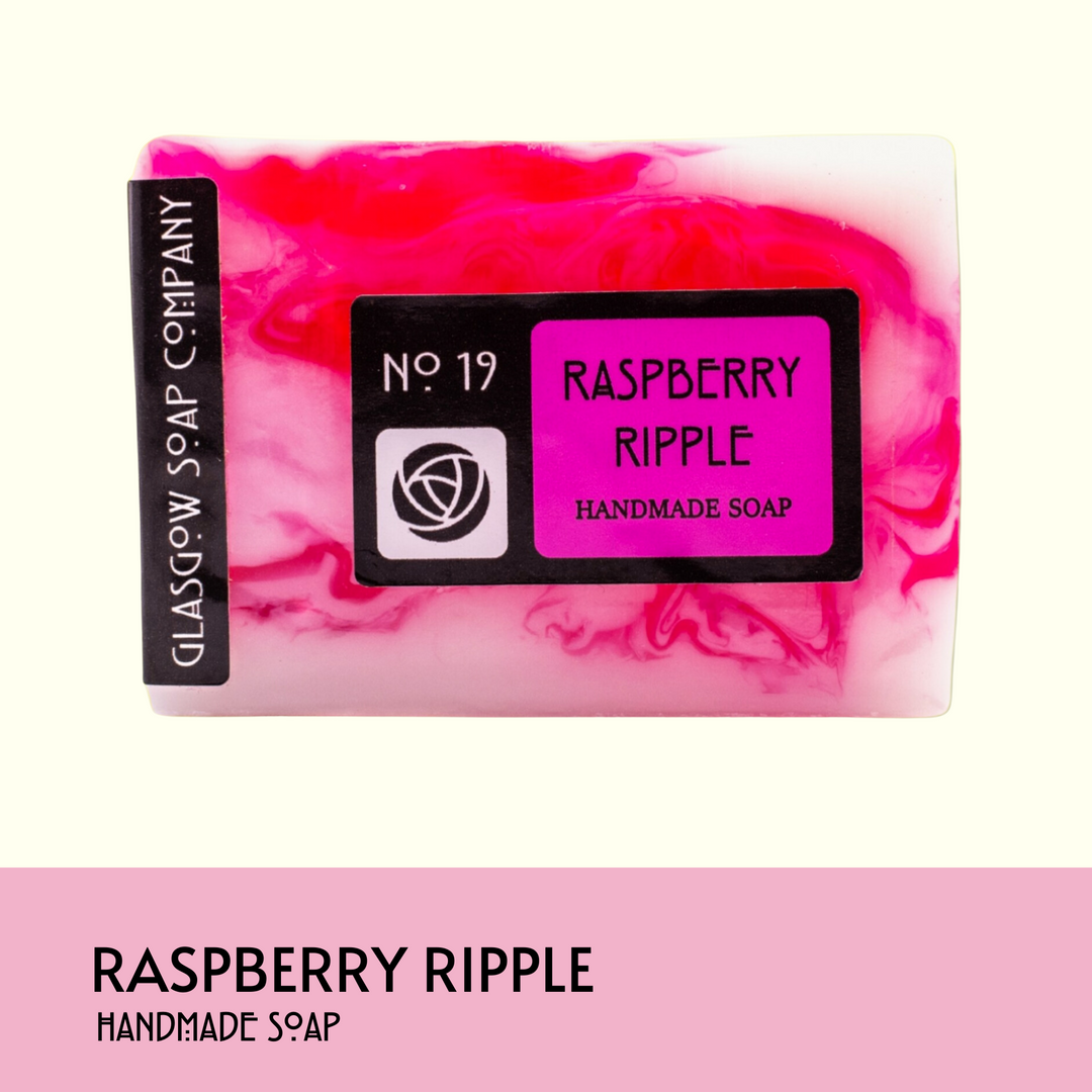 Raspberry Ripple Handmade Soap