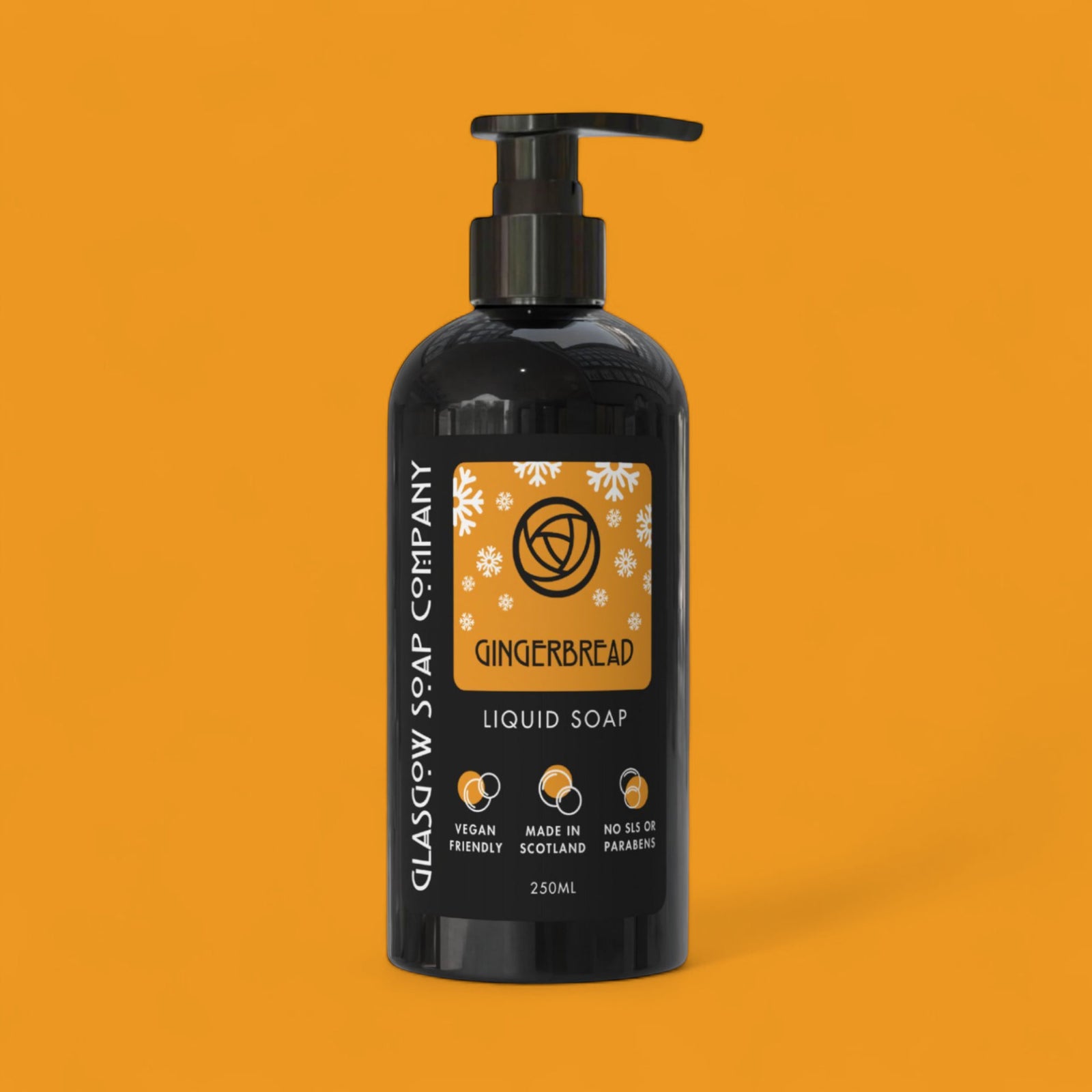 gingerbread christmas liquid soap bottle glasgow soap company