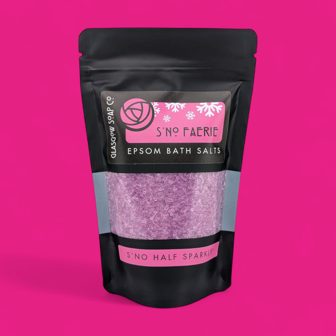 snow fairy epsom bath salts from glasgow soap company