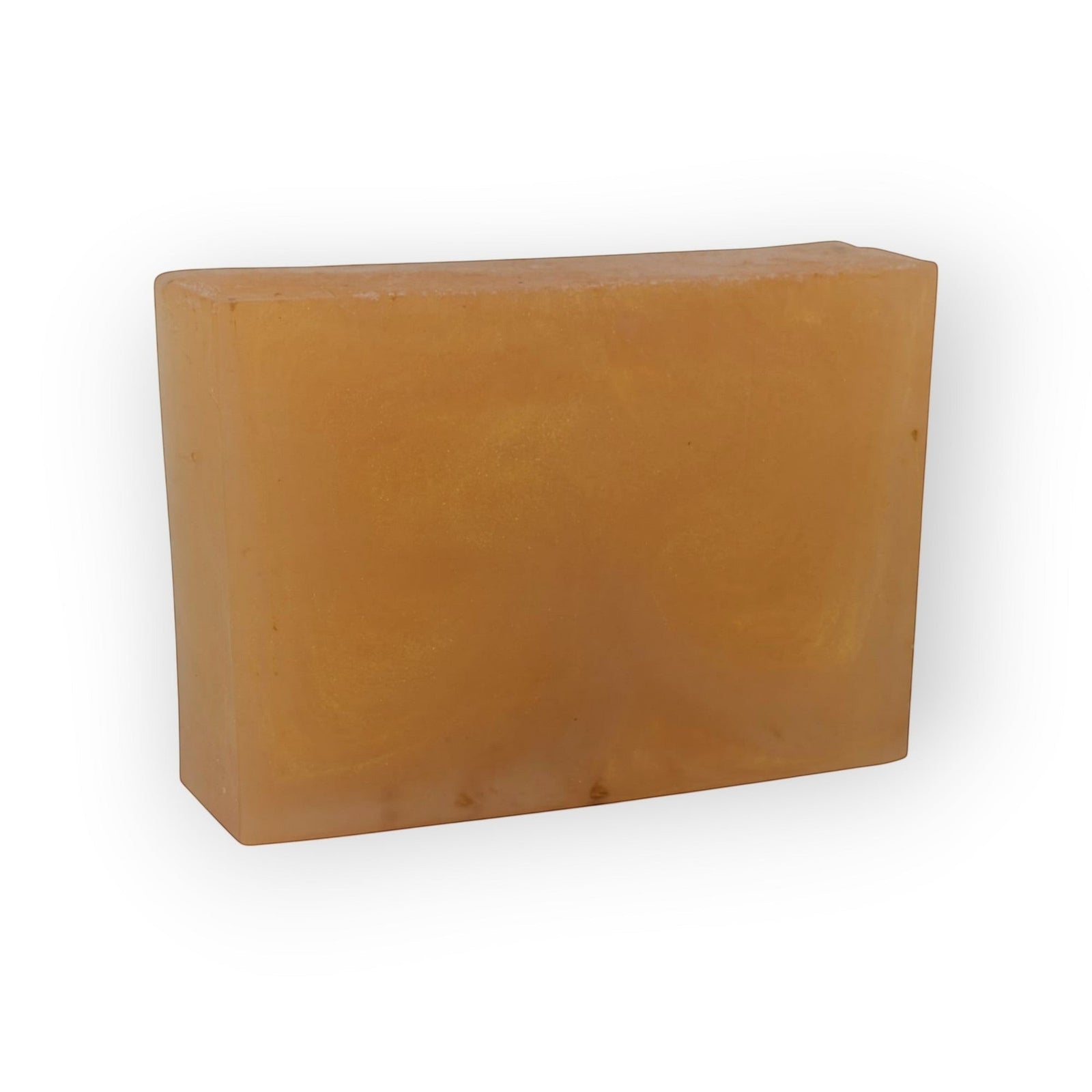 Glasgow Soap Company Ltd Lemongrass & Ginger artisanal soap bar, golden amber colour, vegan, SLS & paraben free.