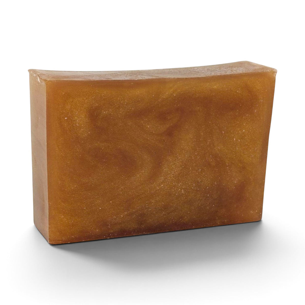 Glasgow Soap Company Ltd gingerbread scented handmade vegan soap bar with a warm brown swirled finish