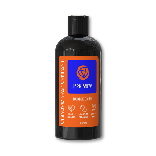 irn bru vegan bubble bath from glasgow soap company