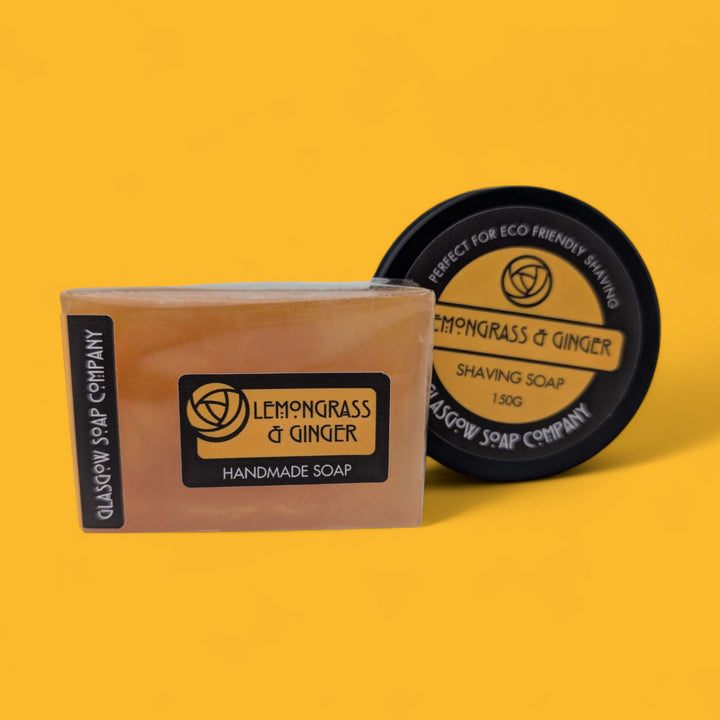 lemongrass and ginger handmade soap and shaving soap