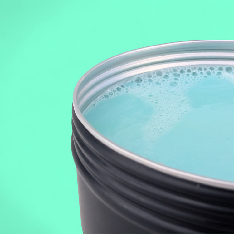 close up of meditation solid shaving soap