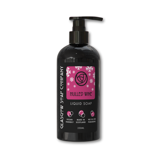 mulled wine scottish vegan liquid soap for christmas