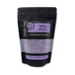 Bag of Parma Violet Epsom Bath Salts with a black and purple label on a white background