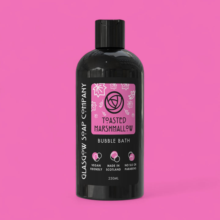 toasted marshmallow vegan bubble bath made in scotland