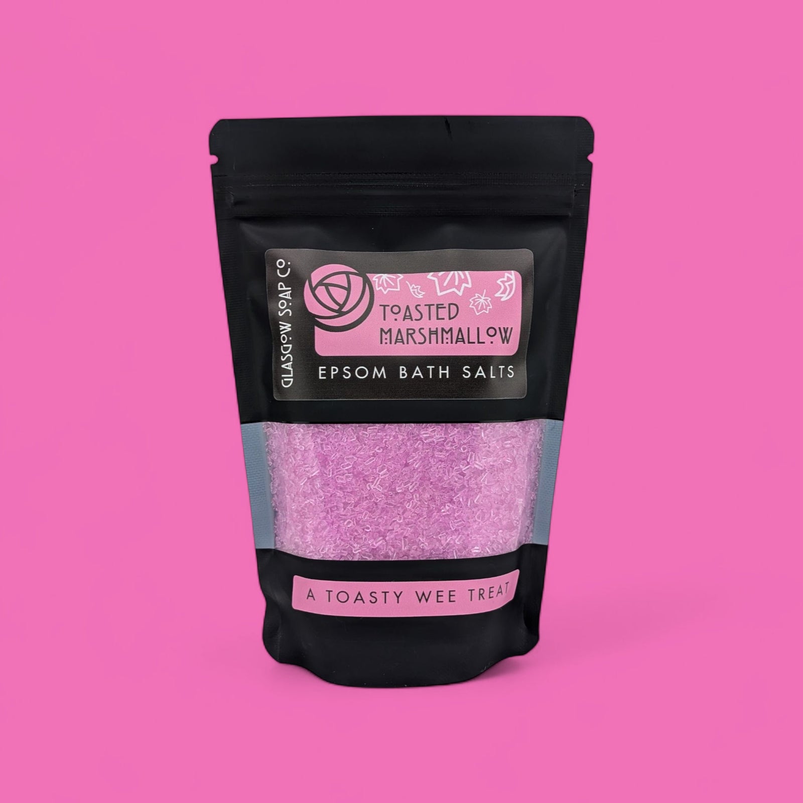 toasted marshmallow pink epsom bath salts