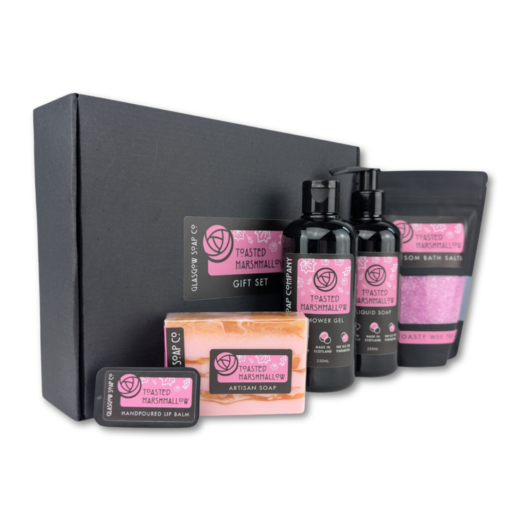 toasted marshmallow bath and body gift set